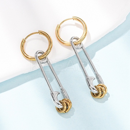 304 Stainless Steel Hoop Earrings for Women SA-CBA7B26-03GP-01-1