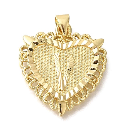 Rack Plating Brass Pendants KK-I722-09G-V-1
