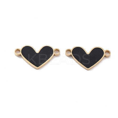 Ion Plating(IP) 304 Stainless Steel Enamel Connector Charms STAS-P339-10G-02-1