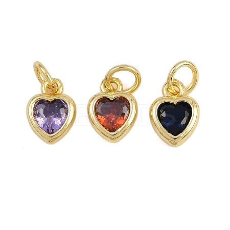 Brass with Cubic Zirconia Pendants KK-A269-67G-1