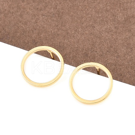 316 Stainless Steel Stud Earrings X-EJEW-D339-05G-1