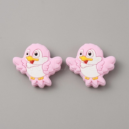 Bird Food Grade Eco-Friendly Silicone Beads LS-SIL-WH0018-003D-1