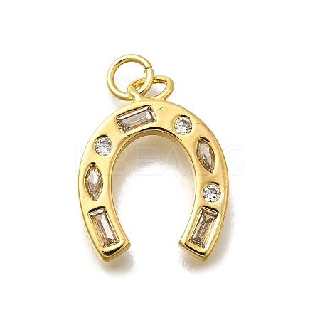 Brass Micro Pave Cubic Zirconia Pendants KK-D339-05G-1