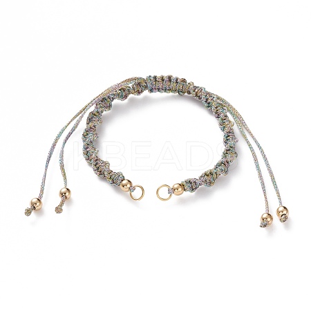 Adjustable Polyester Braided Cord Bracelet Making AJEW-JB00848-08-1