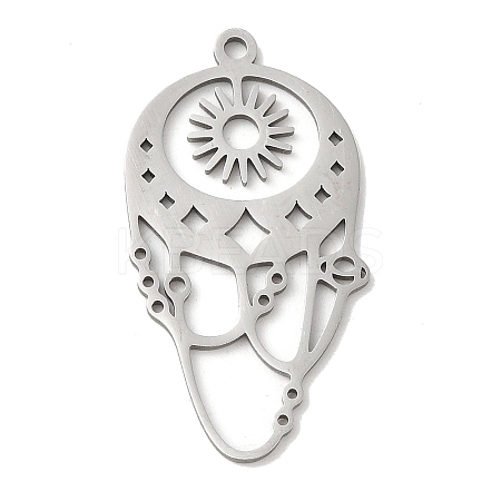 Non-Tarnish 201 Stainless Steel Pendants STAS-B049-06P-1