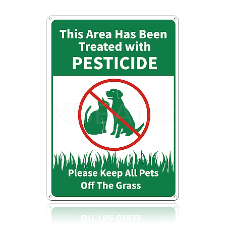 UV Protected & Waterproof Aluminum Warning Signs AJEW-WH0111-H11-1