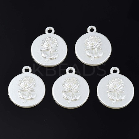 Acrylic Imitation Pearl Pendants OACR-N134-012-1