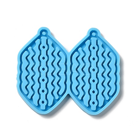 DIY Hexagon with Wave Pendant Silicone Molds LS-DIY-I099-39-1
