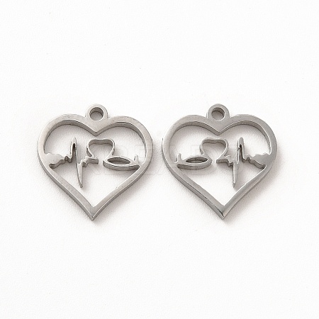 Non-Tarnish 304 Stainless Steel Charms STAS-M089-32P-1