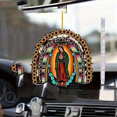 Acrylic Virgin Mary Hanging Ornaments PW-WGC7DE6-01-1