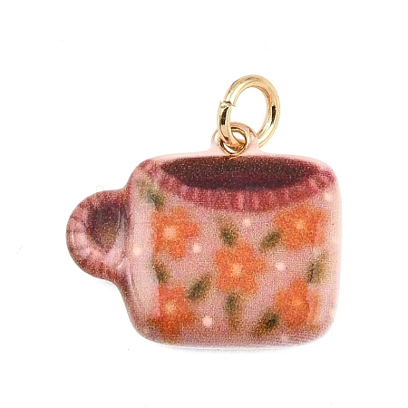 Brass Enamel Pendants LS-ENAM-I087-03D-1