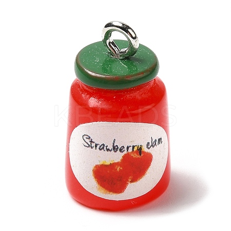 Opaque Resin Imitation Food Pendants LS-RESI-L038-06P-02-1