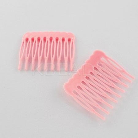 Pink Plastic Hair Comb Findings X-PHAR-R074-1