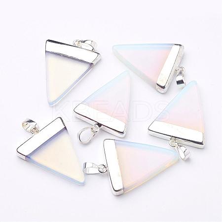Triangle Shaped Opalite Pendants G-F0135-01P-1