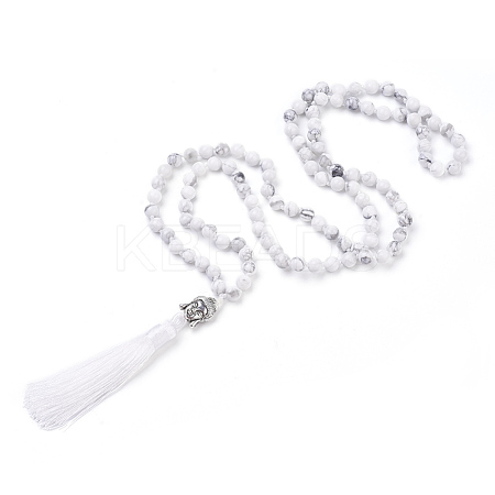 Tassel Pendant Necklaces NJEW-P191-A09-1