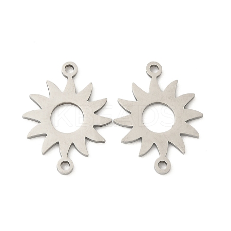 201 Stainless Steel Laser Cut Connector Charms STAS-P428-06P-1