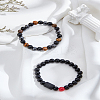 Natural Mixed Gemstone Stretch Bracelets BJEW-LP0001-25F-3