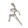 Non-Tarnish Hip Hop Fitness 316L Surgical Stainless Steel Pendants STAS-H194-01P-01-1