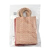 12Pcs 5 Styles Valentine's Day Heart Printed Paper Bags CARB-FS0001-07-6