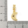 Brass Micro Pave Clear Cubic Zirconia Pendants KK-U007-02G-07-3