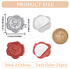 50Pcs 2 Styles Adhesive Wax Seal Stickers DIY-CP0009-10B-2