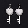 Natural Howlite Pendants G-I321-06P-20-3