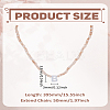 1Pc Glass Rondelle Beaded Necklaces NJEW-LP0007-23B-2