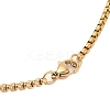 201 Stainless Steel Box Chain Hollow Christian Jesus Face Pendant Necklaces for Women Men NJEW-U005-06G-3