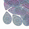 Ion Plating(IP) 304 Stainless Steel Filigree Pendants STAS-S108-54-1