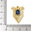 Brass Micro Pave Colorful Cubic Zirconia Pendants LS-KK-U046-04G-01-3