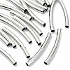 SHEGRACE Brass Curved Tube Beads XGRPCU028-259P-1