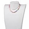 Handmade Polymer Clay Heishi Beaded Necklaces NJEW-JN02890-01-3