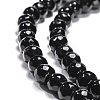 Black Stone Beads Strands X-G-I087-6mm-2
