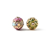 Brass & Alloy & Rhinestone Enamel Beads RB-CBA973B-11A-G-2