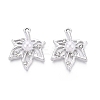 Alloy with ABS Imitation Pearl & Crystal Rhinestone & Acrylic Pendants PALLOY-Q466-04P-01-1