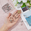 48Pcs 12 Style Brass Pendant Pinch Bails KK-FH0007-21-3