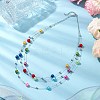 Nylon-coated Stainless Steel 3 Layer Necklaces NJEW-JN05050-2