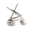 Anti-Tarnish Rhodium Plated 925 Sterling Silver Locket Style Planet Pinch Bails LS-STER-NH0001-55C-P-4