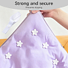 Polyester & Pom Removable Quilt Cover Corner Fasteners Button Straps FIND-CP0003-68-6