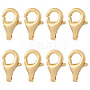 8Pcs Brass Lobster Claw Clasps KK-TA0002-68-1