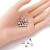 Brass Rhinestone Spacer Beads RB-YW0001-05B-04S-5