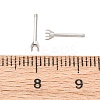 304 Stainless Steel Stud Earring Findings STAS-B091-02A-01P-3