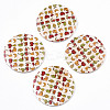 Fruit Seris Printed Wood Pendants WOOD-S045-103B-07-1