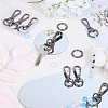 Teardrop Alloy Swivel Clasps PURS-SP0001-02B-3