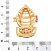Brass Micro Pave Cubic Zirconia Pendants CU-CBAB3AD-04G-02-3