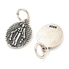 925 Thai Sterling Silver Religious Medal Pendants STER-NH0001-68AS-2