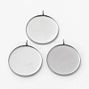Non-Tarnish 304 Stainless Steel Pendant Cabochon Settings LS-STAS-L253-011B-P-1