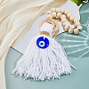 Wooden Beads Door Handle Pendant Decorations AJEW-WH0270-923A-4