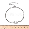 304 Stainless Steel Link Bracelets BJEW-Z107-01P-5