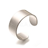 316 Surgical Stainless Steel Open Cuff Rings RJEW-F170-01P-02-2